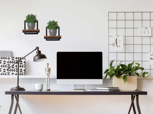 Kwietnik metalowy ścienny czarny Torget loft na Arena.pl