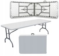 STÓŁ Bankietowy CATERINGOWY SKŁADANY 180 cm + Wodoodporny Obrus GRATIS