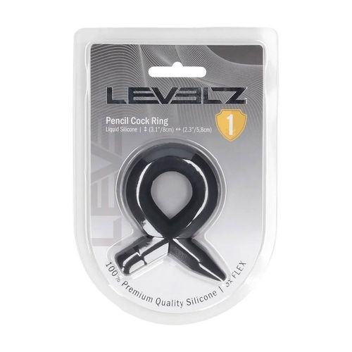 Pencil Liquid Silicone Cockring - Black na Arena.pl