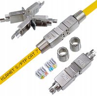 ŁĄCZNIK MODULARNY BECZKA RJ45 KAT. 6A KAT. 7 STP BEZNARZĘDZIOWY