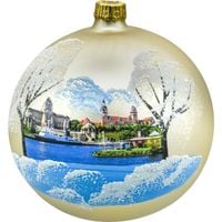 Bombka okrągła ze stojakiem: Szczecin