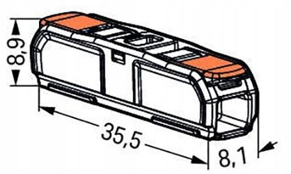WAGO SZYBKOZŁĄCZKĄ PRZELOTOWA 2x0,2-4 221-2411 60 Sztuk na Arena.pl