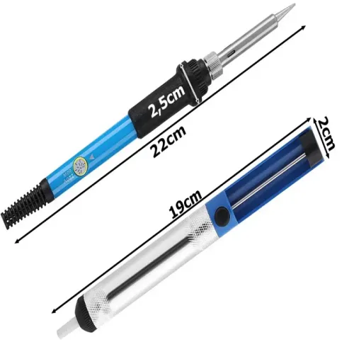 Lutownica kolbowa oporowa precyzyjna 60w 200-450°c zestaw odssysacz do cyny na Arena.pl