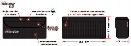 Mały organizer torba do bagażnika – CargoBag 1,5 na Arena.pl