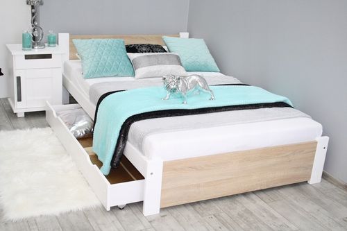 Łóżko drewniane 3D 100x200 z MATERACEM na Arena.pl