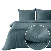 Pościel satynowa komplet 140X200 VERA morski