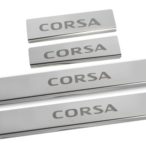 Listwa progowa OPEL/VAUXHALL CORSA E Stal nierdzewna 304 połysk 4szt na Arena.pl