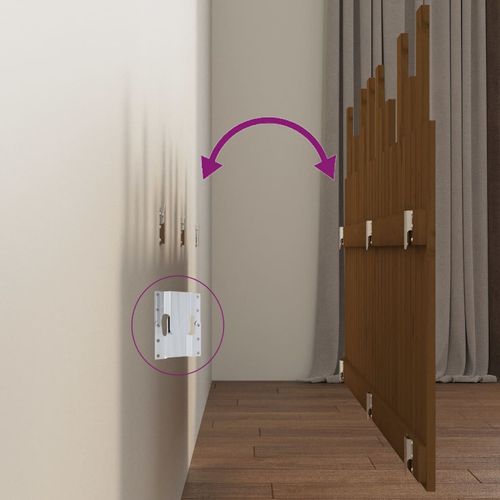 Wezgłowie łóżka, miodowy brąz, 159,5x3x80 cm, drewno sosnowe na Arena.pl