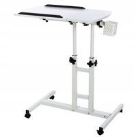 WÓZEK STOLIK PODSTAWKA POD PROJEKTOR LAPTOP STOJAK 2 BLATY REGULACJA 360°