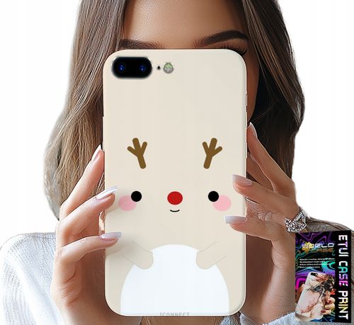 ETUI DO IPHONE ( 7 PLUS ) - RENIFEREK, RENIFER, ŚWIĄTECZNE WZORY na Arena.pl