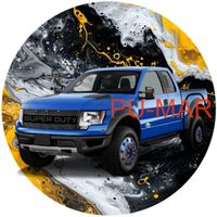 Opłatek na tort Ford Mustang Focus Fiesta Bronko Auto Samochód Gruby 20cm