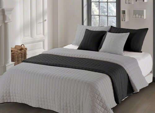 Narzuta dwustronna Amanda Grey&Black na Arena.pl