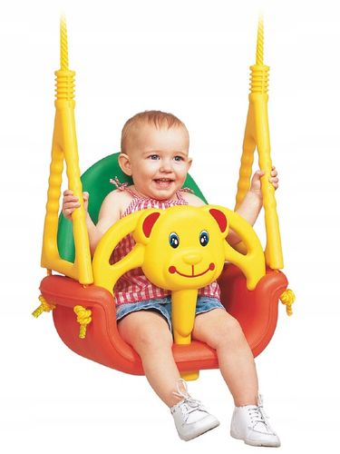 HUŚTAWKA DLA DZIECI OGRODOWA DOMOWA MODUŁOWA KUBEŁKOWA 3w1 BEZPIECZNA na Arena.pl