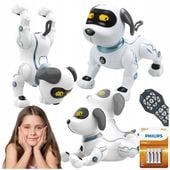 Interaktywna zabawka pies robot zdalnie sterowany baterie PHILIPS zestaw