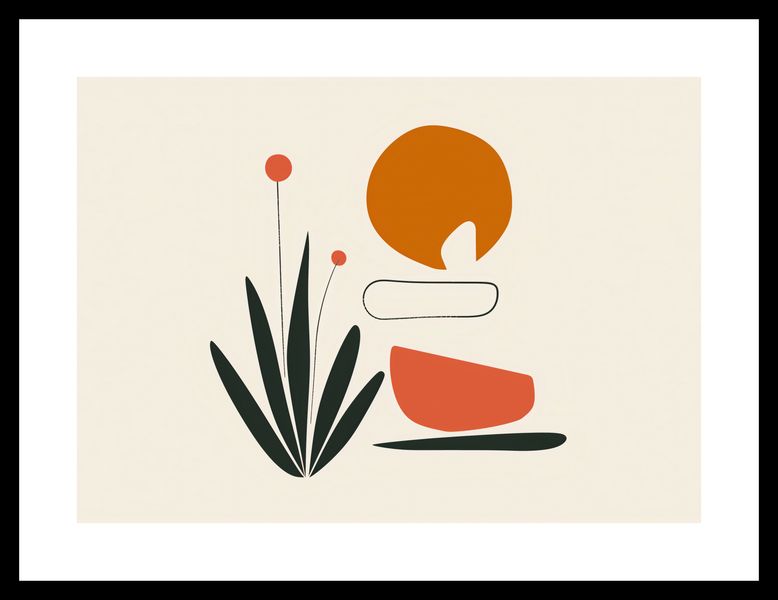 Plakat 35x25cm Abstrakcyjny Zen zdjęcie 3