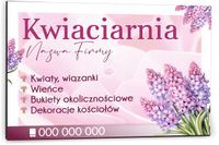Tabliczka reklamowa szyld dibond 40x30 NADRUK kwiaciarnia kwiaty