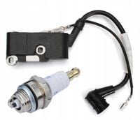 PIŁA SPALINOWA ISKROWNIK CEWKA ŚWIECA KOMPLET + ŚW