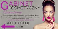 BANER 130x80 GABINET KOSMETYCZNY logo nazwa firmy