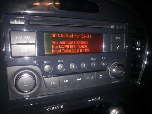 Kod do radia NISSAN # rozkodowanie # NOTE JUKE na Arena.pl