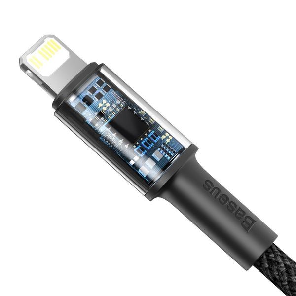kabel usb-c do lightning baseus high density braided, 20w, 5a, pd, 2m zdjęcie 4