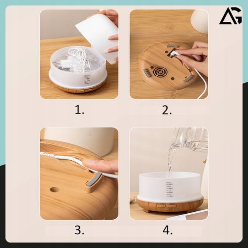 NAWILŻACZ POWIETRZA LAMPKA NOCNA DO SYPIALNI DLA DZIECI DYFUZOR na Arena.pl