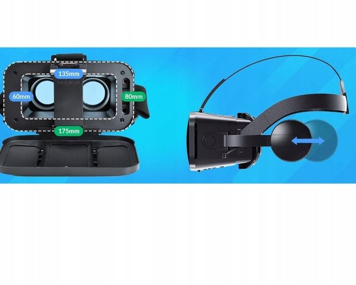 GOGLE GOOGLE VR 3D+WBUDOWANE SŁUCHAWKI NAUSZNE zdjęcie 6
