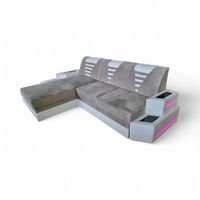 Luksusowy narożnik Princess  funkcja spania pojemnik LED USB wyprzedaż