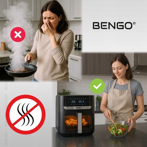 Frytkownica beztłuszczowa AIRFRYER grillowanie nieprzywierająca DUŻA na Arena.pl