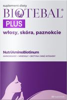 Biotebal Plus – 30 tabletek dla mocnych włosów, zdrowej skóry i paznokci