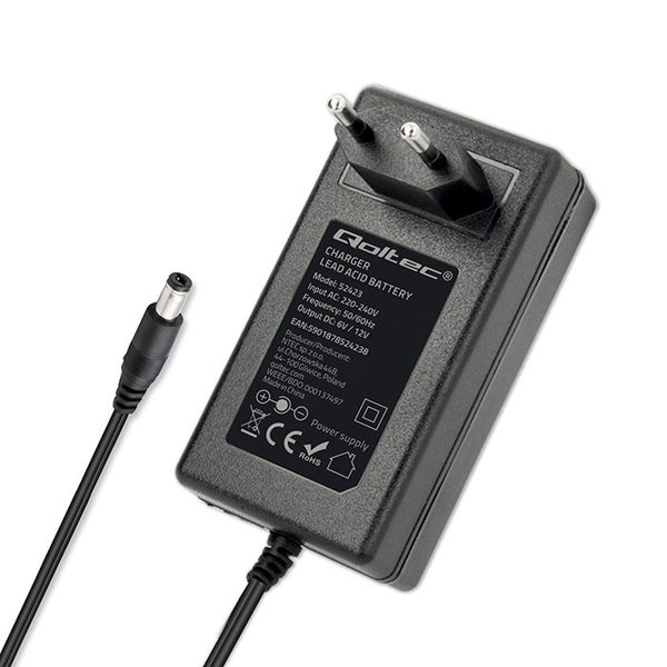 Qoltec Ładowarka AGM/GEL/STD 6/12V 1.5A LED Prostownik zdjęcie 12