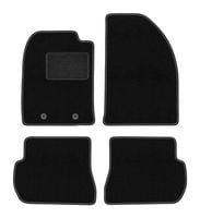 Dywaniki welurowe LUX Ford Fusion 2002-2005 hatchback czarne z mocowaniami