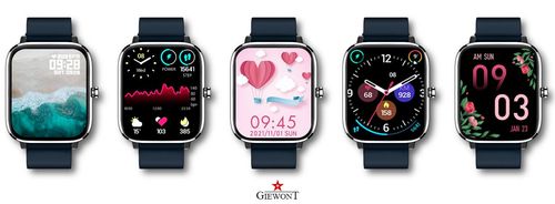 Smartwatch Giewont Dynamic SmartCall GW230-4 - Silver/Deep Ocean na Arena.pl