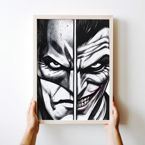 Plakat joker i batman 21x29,7 cm A4 na Arena.pl
