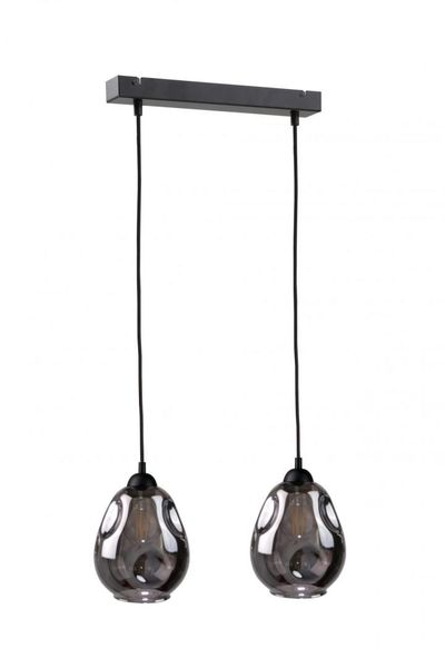 Lampa wisząca 2xE27 LOKI BLACK zdjęcie 1
