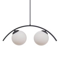 Podwójna lampa zwisowa Wave 5013 Zumaline kule balls biała czarna