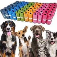 WORECZKI TOREBKI DLA PSA WORKI NA PSIE ODCHODY KUPY MOCNE 1350szt