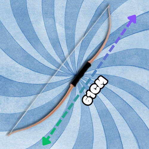 zestaw łucznika łuk dla dzieci 3 strzały z przyssawkami 61 cm na Arena.pl