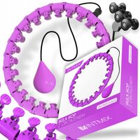 HULA HOP Z OBCIĄŻENIEM WYPUSTKAMI MASAŻ ODCHUDZAJĄCE SMART 24 SEKCJE