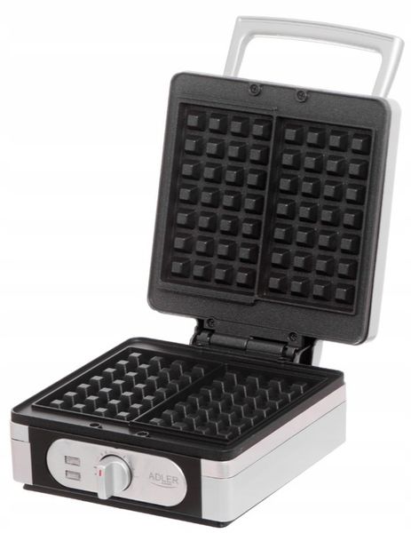 GOFROWNICA XXL 2000W,Limitowana Seria Silver Adler,DUŻA MOC, 2 DUŻE Gofry zdjęcie 9