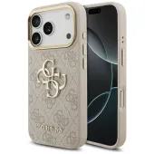 etui guess 4g big 4g classic logo na iphone 17 pro - różowo-złote