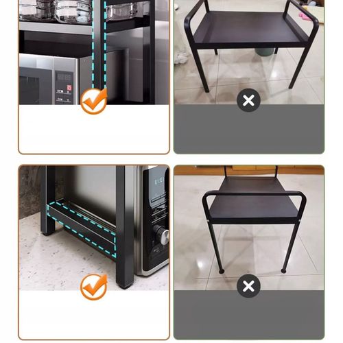 Półka stojak na mikrofalówkę regał kuchenny regulowany kuchenny stal na Arena.pl