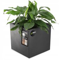 DONICZKA DONICA NA KÓŁKACH EKO 40x40CM CZARNA