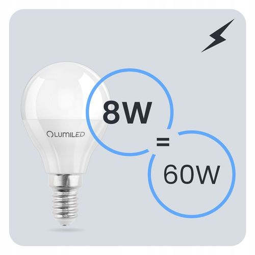 6x Żarówka LED E14 Mała Kulka 8W =80W 880lm 4000K PREMIUM LUMILED NIE na Arena.pl