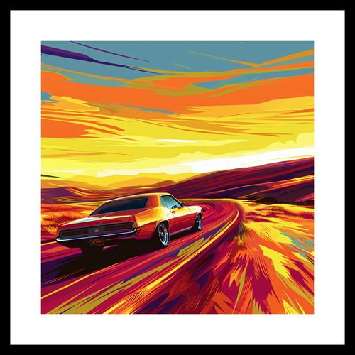 Plakat 40x40cm Pędź Przed Siebie na Arena.pl