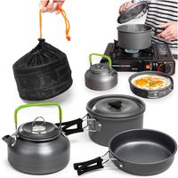 NACZYNIA TURYSTYCZNE ZESTAW SKŁADANYCH NACZYŃ TURYSTYCZNYCH GARNKÓW