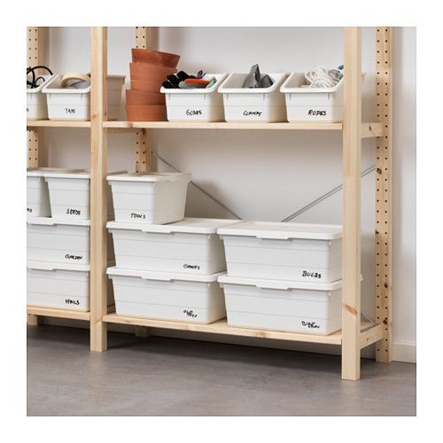 IKEA SOCKERBIT pojemnik 19x26x15 biały na Arena.pl