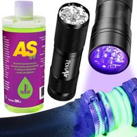 Barwnik UV do klimatyzacji i chłodnic – zestaw z detektorem PowAir UV