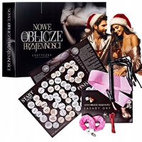 GRA DLA PAR erotyczna prezent na MIKOŁAJKI sprośne gadżety kajdanki pejcz