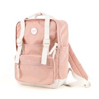 duży, miejski plecak damski w jasnoróżowym kolorze - himawari