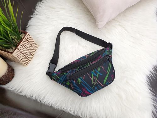 NERKA saszetka biodrówka torebka damska polska N098 czarna na Arena.pl